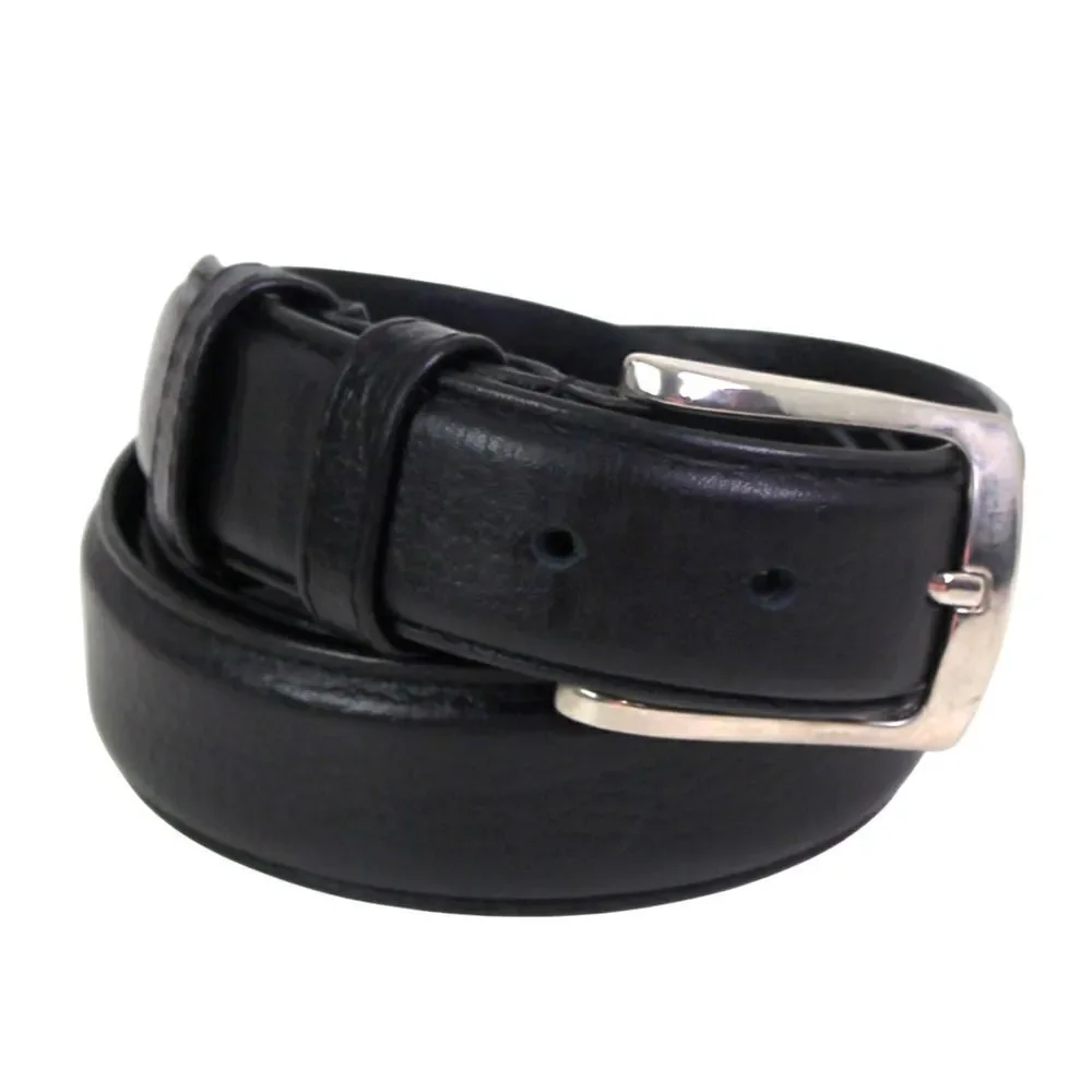 Novin Leather BLACK REAL LEATHER 1 1/4